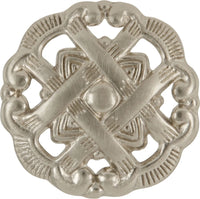 Cavalier Collection Knob 1-1/2'' Diameter Satin Nickel Finish P126-SN