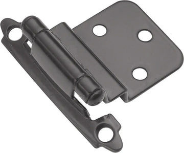 Hinge 3/8'' Inset Surface Face Frame Self-Close Black Finish P143-BL