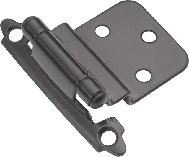 Hinge 3/8'' Inset Surface Face Frame Self-Close Black Finish P143-BL