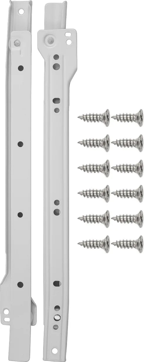 Drawer Slides Drawer Slide Side Mount 3/4 Extension 14'' White Finish P1750/14-W