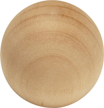 Natural Woodcraft Collection Knob 1-1/4'' Diameter Unfinished Wood Finish P180-UW