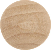 Natural Woodcraft Collection Knob 1'' Diameter Unfinished Wood Finish P183-UW
