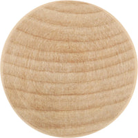 Natural Woodcraft Collection Knob 1-1/4'' Diameter Unfinished Wood Finish P184-UW