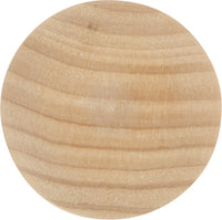 Natural Woodcraft Collection Knob 2'' Diameter Unfinished Wood Finish P186-UW