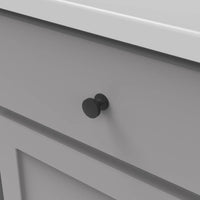 American Diner Collection Knob 1'' Diameter Matte Black Finish P2140-MB