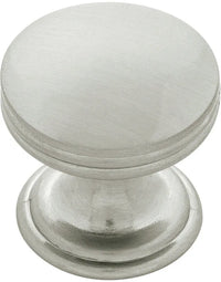 American Diner Collection Knob 1'' Diameter Satin Nickel Finish P2140-SN