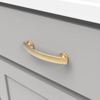 American Diner Collection Pull 3-3/4'' cc Brushed Golden Brass Finish P2141-BGB