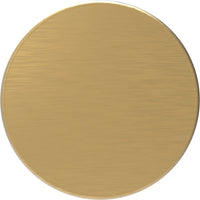 American Diner Collection Knob 1-3/8'' Diameter Brushed Golden Brass Finish P2142-BGB