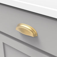 American Diner Collection Cup Pull 3'' & 3-3/4'' cc Brushed Golden Brass Finish P2144-BGB