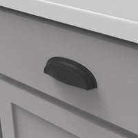 American Diner Collection Cup Pull 3'' & 3-3/4'' cc Matte Black Finish P2144-MB