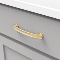 American Diner Collection Pull 5-1/16'' cc Brushed Golden Brass Finish P2149-BGB
