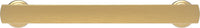 American Diner Collection Pull 5-1/16'' cc Brushed Golden Brass Finish P2149-BGB