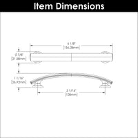 American Diner Collection Pull 5-1/16'' cc Brushed Golden Brass Finish P2149-BGB