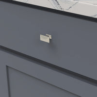 Bungalow Collection Knob 1-1/4'' x 11/16'' Satin Nickel Finish P2150-SN