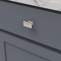 Bungalow Collection Knob 1-3/4'' x 15/16'' Satin Nickel Finish P2151-SN