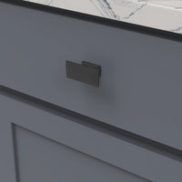 Bungalow Collection Knob 2-5/16'' x 1-1/16'' Matte Black Finish P2152-MB