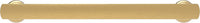 American Diner Collection Pull 6-5/16'' cc Brushed Golden Brass Finish P2156-BGB