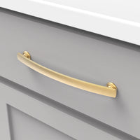American Diner Collection Pull 7-9/16'' ccBrushed Golden Brass Finish P2157-BGB