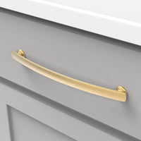American Diner Collection Pull 8-13/16'' cc Brushed Golden Brass Finish P2158-BGB