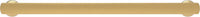 American Diner Collection Pull 8-13/16'' cc Brushed Golden Brass Finish P2158-BGB