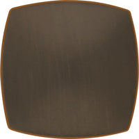 Euro-Contemporary Collection Knob 1-1/2'' Square Oil-Rubbed Bronze Highlighted Finish P2163-OBH