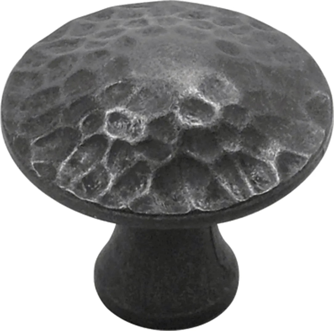 Craftsman Collection Knob 1-1/4'' Diameter Black Iron Finish P2170-BI