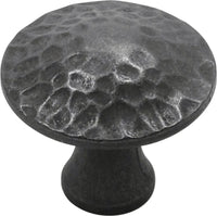 Craftsman Collection Knob 1-1/4'' Diameter Black Iron Finish P2170-BI