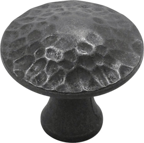 Craftsman Collection Knob 1-1/4'' Diameter Black Iron Finish P2170-BI