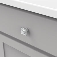 Craftsman Collection Knob 1-1/4'' Square Chrome Finish P2172-CH