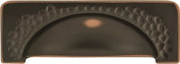 Craftsman Collection Cup Pull 3-3/4'' cc Oil-Rubbed Bronze Highlighted Finish P2174-OBH