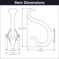 Craftsman Collection Signature Hook 1-3/8'' cc Windover Antique Finish P2175-WOA