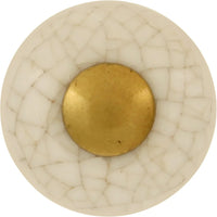 Tranquility Collection Knob 1'' Diameter Lancaster Hand Polished & Vintage Brown Crackle Finish P221-VC