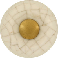 Tranquility Collection Knob 1-1/4'' Diameter Lancaster Hand Polished & Vintage Brown Crackle Finish P222-VC