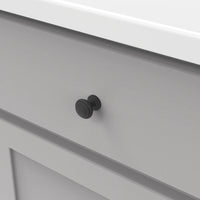 Zephyr Collection Knob 1'' Diameter Matte Black Finish P2286-MB