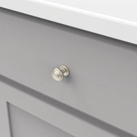 Zephyr Collection Knob 1'' Diameter Satin Nickel Finish P2286-SN