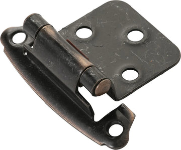 Hinge Flush Surface Face Frame Self-Close Oil-Rubbed Bronze Highlighted Finish P244-OBH