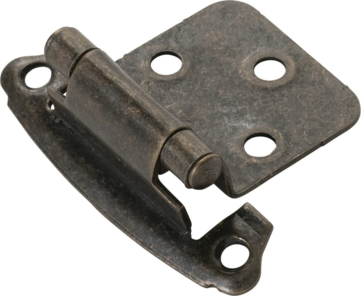 Hinge Flush Surface Face Frame Self-Close Windover Antique Finish P244-WOA