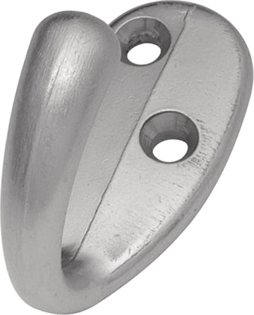 Hooks Collection Utility Hook Single 5/16'' cc Satin Silver Cloud Finish P27100-SC