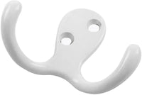 Hooks Collection Utility Hook Double 3/8'' cc White Finish P27115-W