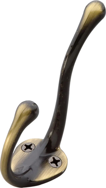 Universal Collection Coat Hook Double 5/8'' cc