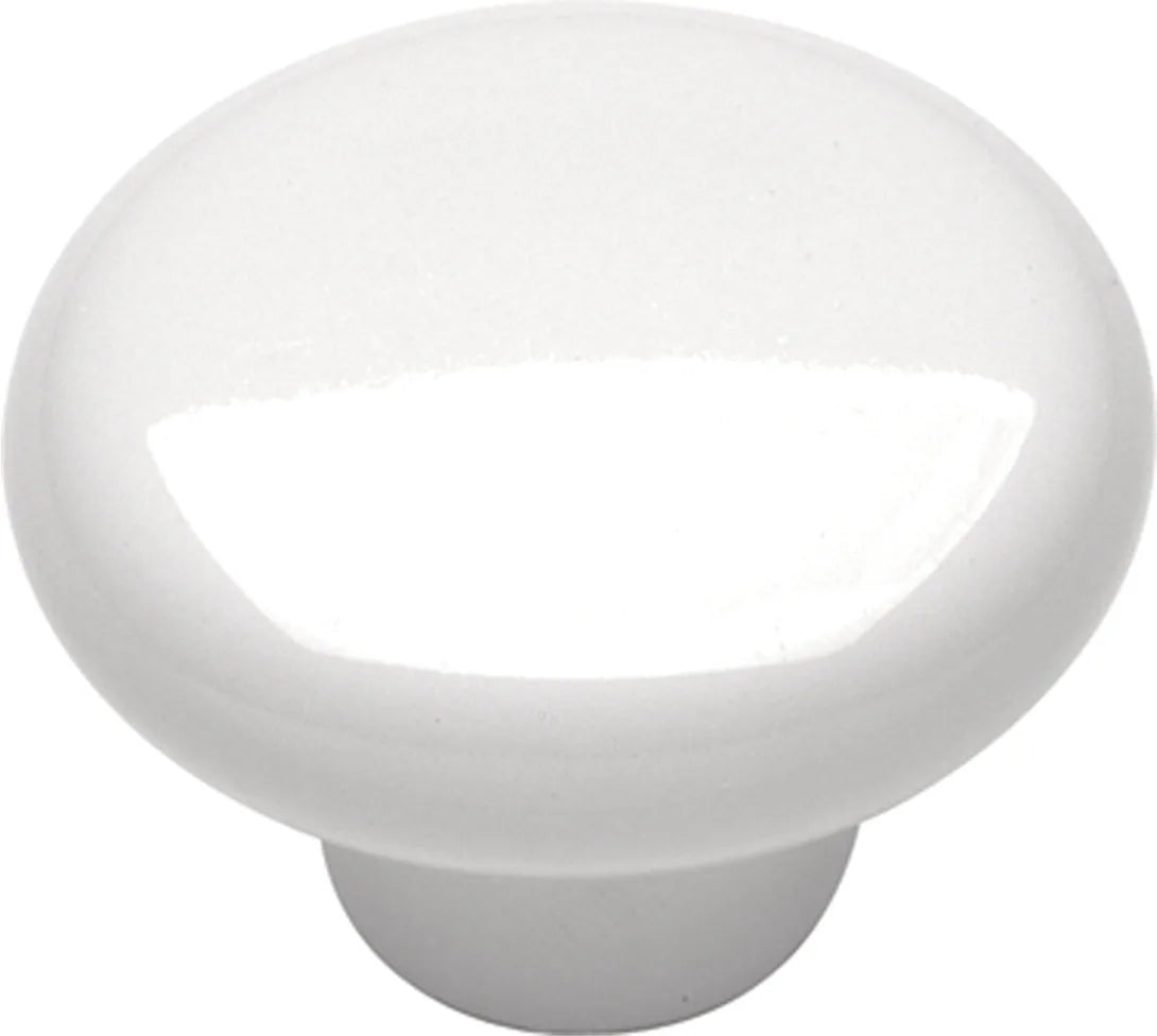 Tranquility Collection Knob 1-1/4'' Diameter White Finish P28-W