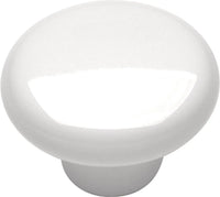Tranquility Collection Knob 1-1/4'' Diameter White Finish P28-W