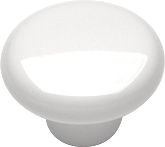 Tranquility Collection Knob 1-1/4'' Diameter White Finish P28-W