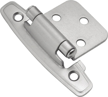 Hinge Flush Surface Face Frame Self-Close Satin Silver Cloud Finish P296-SC