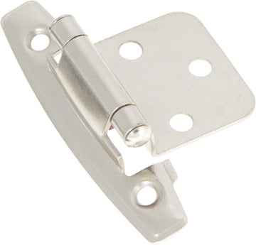 Hinge Flush Surface Face Frame Self-Close Satin Nickel Finish P296-SN
