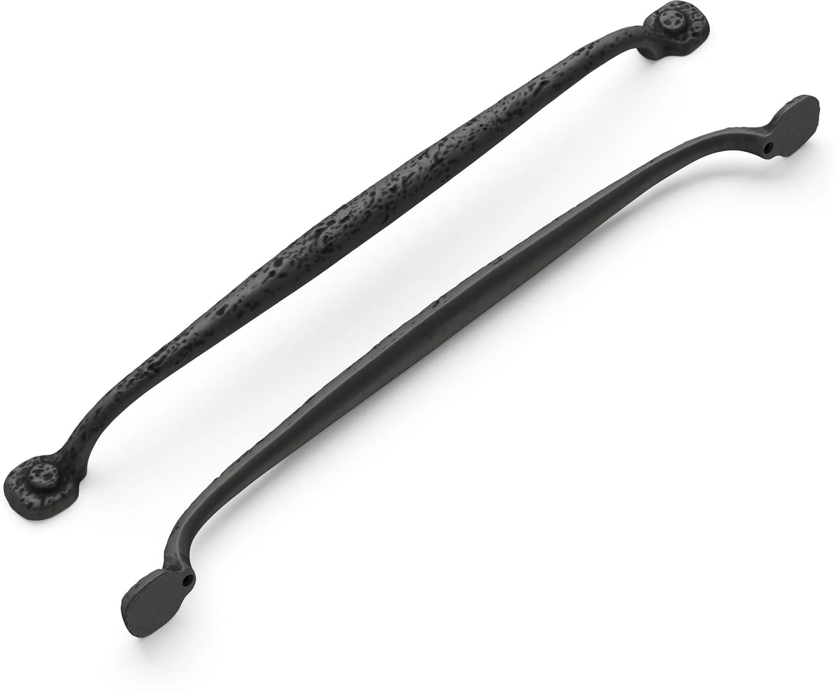 Refined Rustic Collection Pull 12'' cc Black Iron Finish P2994-BI