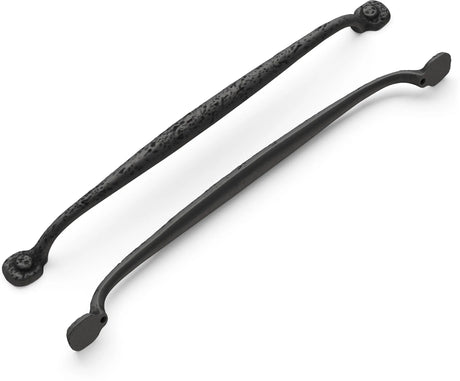 Refined Rustic Collection Pull 12'' cc Black Iron Finish P2994-BI