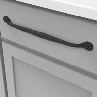 Refined Rustic Collection Pull 12'' cc Black Iron Finish P2994-BI