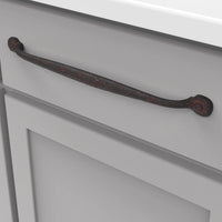 Refined Rustic Collection Pull 12'' cc Rustic Iron Finish P2994-RI