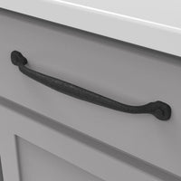 Refined Rustic Collection Pull 8-13/16'' cc Black Iron Finish P2995-BI